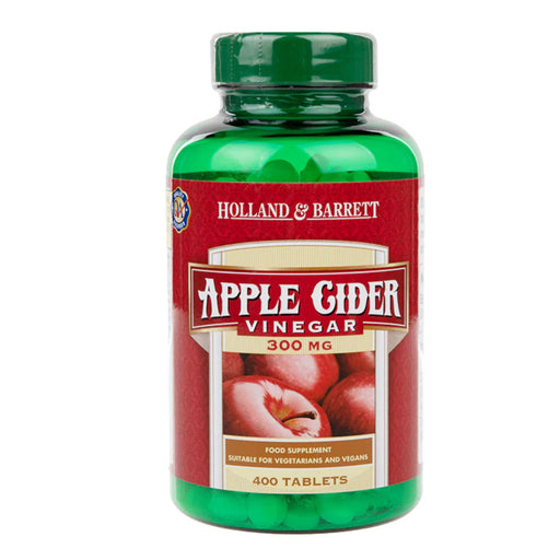 【现货包邮】荷柏瑞（Holland & Barrett）APPLE CIDER控制体重 瘦身维持身材 苹果醋酸片 300mg 400粒