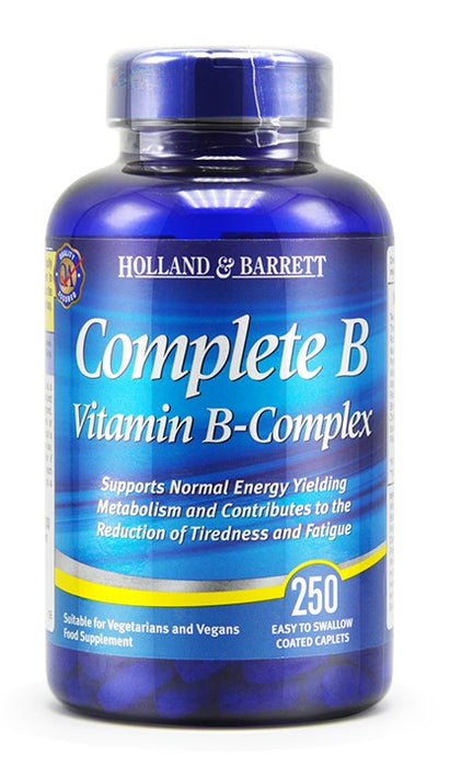 【现货包邮】荷柏瑞（Holland & Barrett）Vitamin B-Complex B族复合维生素b1 b2 b6族片维他命 250粒