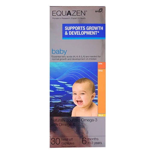【包邮包税】Equazen Eye q Baby高端宝宝（6个月-3岁）婴幼儿进口鱼油DHA 6护眼视力大脑发育  30粒