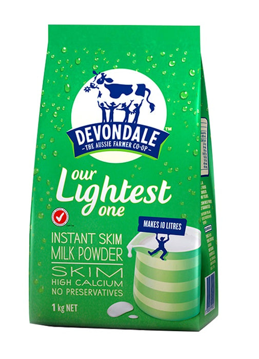 【包邮包税】Devondale德运高钙脱脂成人奶粉青少年学生营养早餐牛奶 1kg
