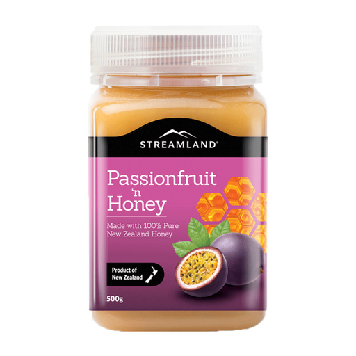 【包邮包税】新西兰Streamland新溪岛Passionfruit ’n Honey百香果蜂蜜  500g