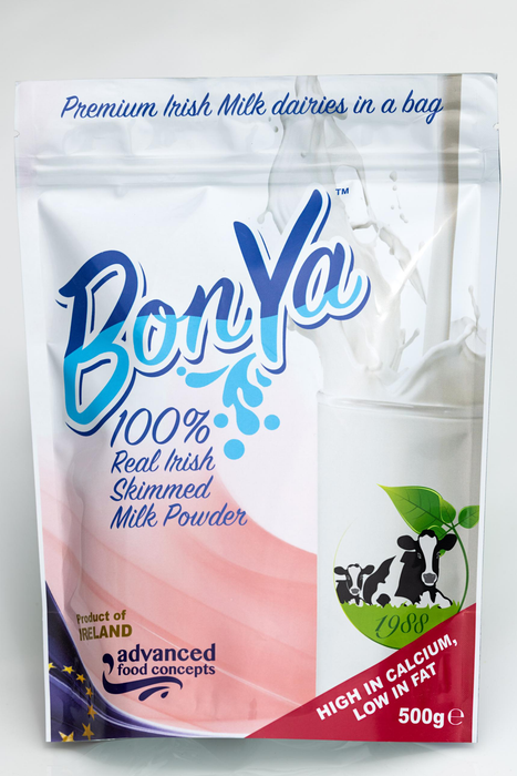 【包邮包税】Bonya邦雅100%爱尔兰牧场有机高钙脱脂低脂成人奶粉 500g