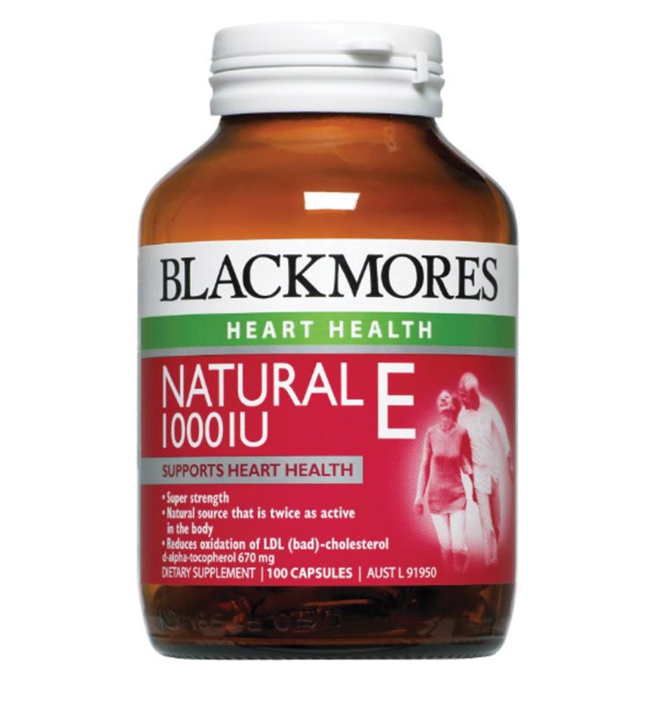 【包邮包税】BLACKMORES澳佳宝NATURAL E 1000IU维生素E1000IU 100粒