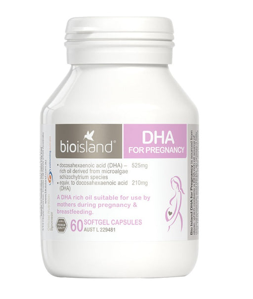 【包邮包税】澳洲Bioisland DHA FOR PREGNANCY孕妇专用DHA海藻油营养素 60粒