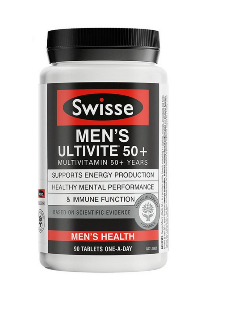 【包邮包税】澳洲Swisse MEN'S ULTIVITE 50+中老年男士50+复合维生素 90片