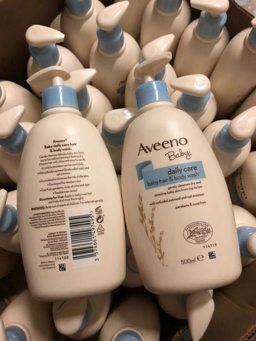 【包邮包税】Aveeno艾维诺天然燕麦婴儿二合一洗发沐浴露 500ml