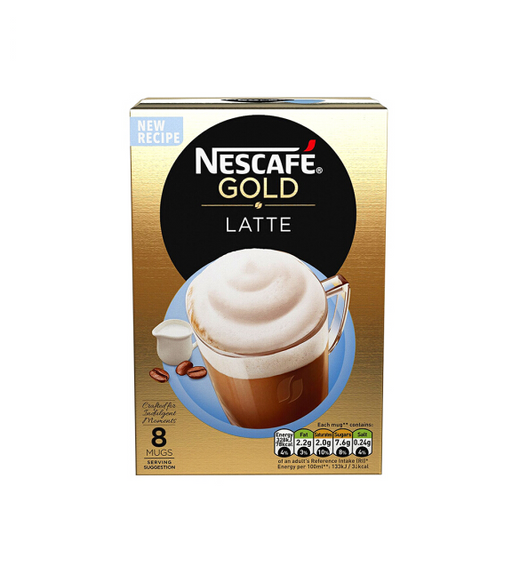 【包邮包税】Nestle GOLD雀巢金牌速溶花式咖啡  LATTE拿铁 19.5gx8条