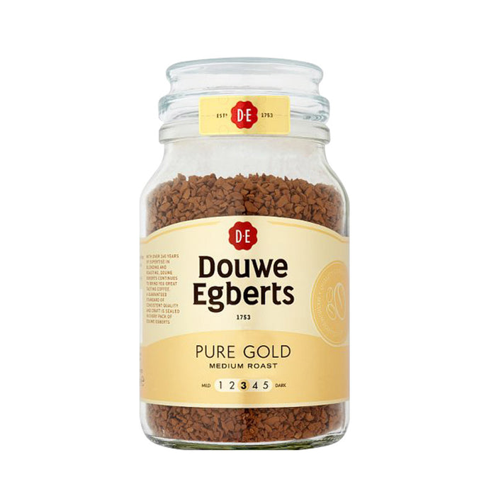 【包邮包税】Douwe Egberts冻干速溶纯黑咖啡 PURE GOLD中度烘培  190g
