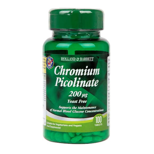 【现货包邮】荷柏瑞( Holland & Barrett)Chromium Picolinate铬元素 200ug 100粒