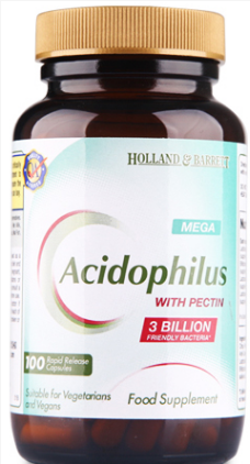 【现货包邮】荷柏瑞（Holland&Barrett）Acidophilus 3 BILLION加强版30亿成人益生菌 100粒