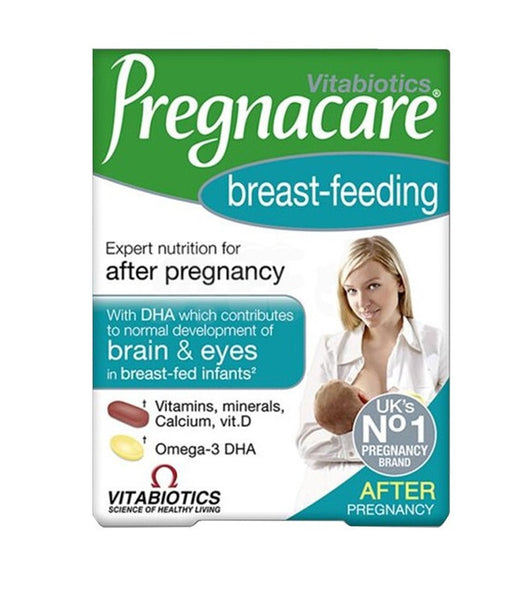 【包邮包税】Vitabiotics薇塔贝尔Pregnacare哺乳期复合维生素+叶酸鱼油DHA（产后喂养）Breastfeeding   84粒