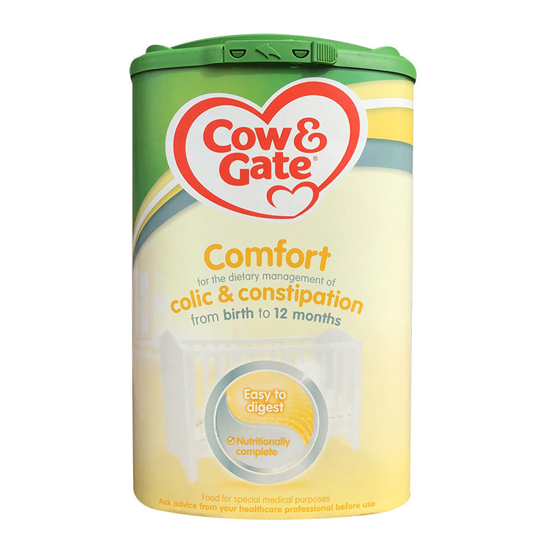 【包邮包税】Cow & Gate牛栏（0-12个月）婴幼儿配方奶粉comfort适度肠胃舒适型防过敏防腹泻半水解 800g